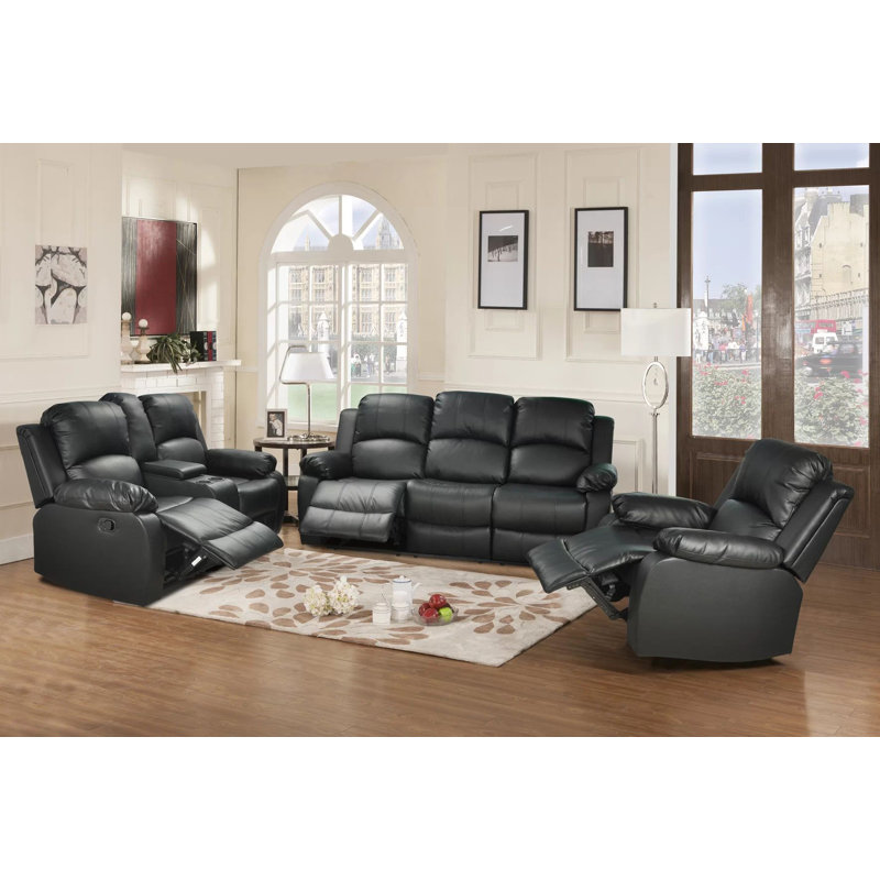 Wayfair reclining living room sets discount